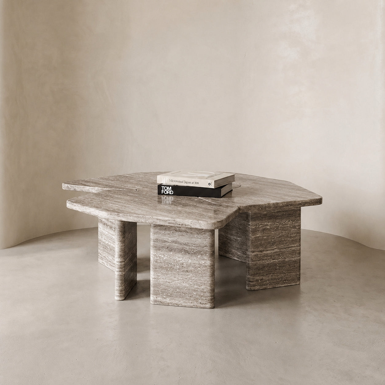 Sorella Travertine Coffee Table