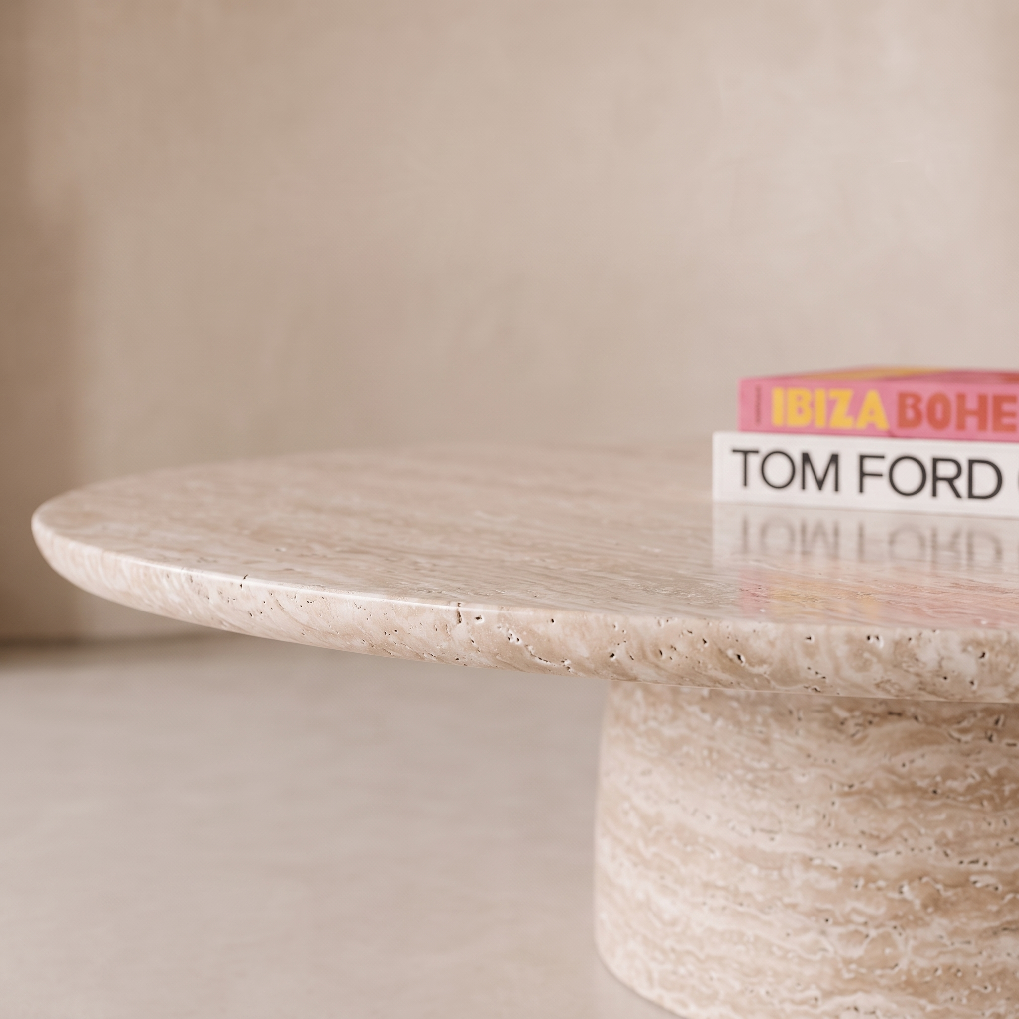 Cirrus Travertine Coffee Table