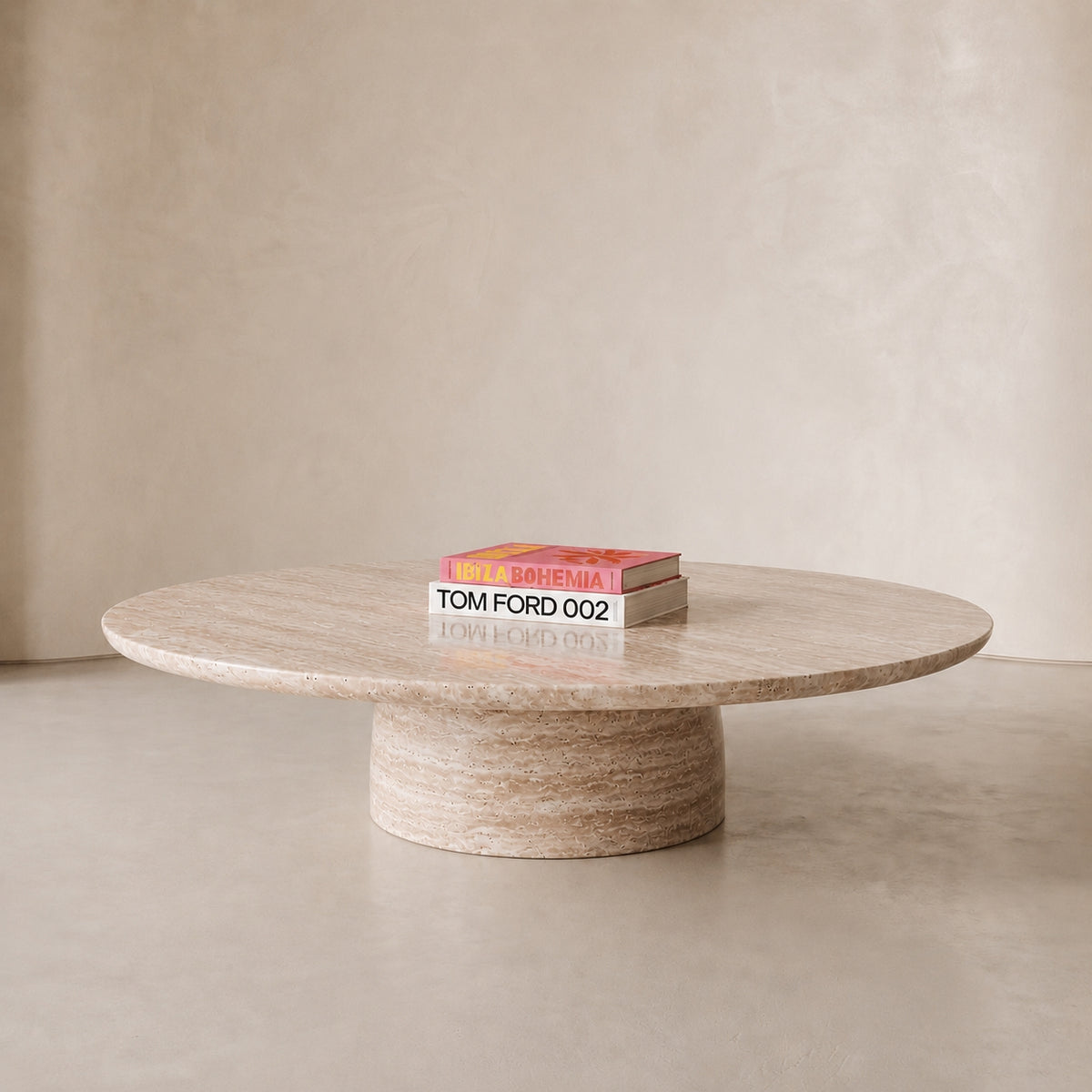 Cirrus Travertine Coffee Table
