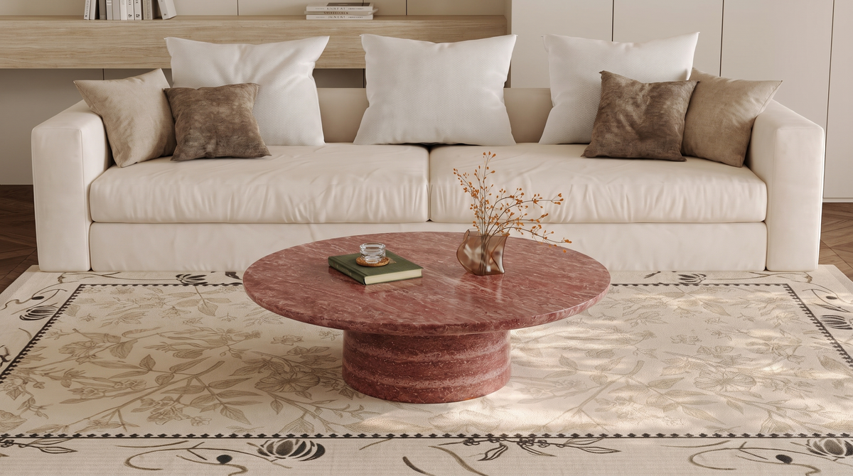 Cirrus Travertine Coffee Table