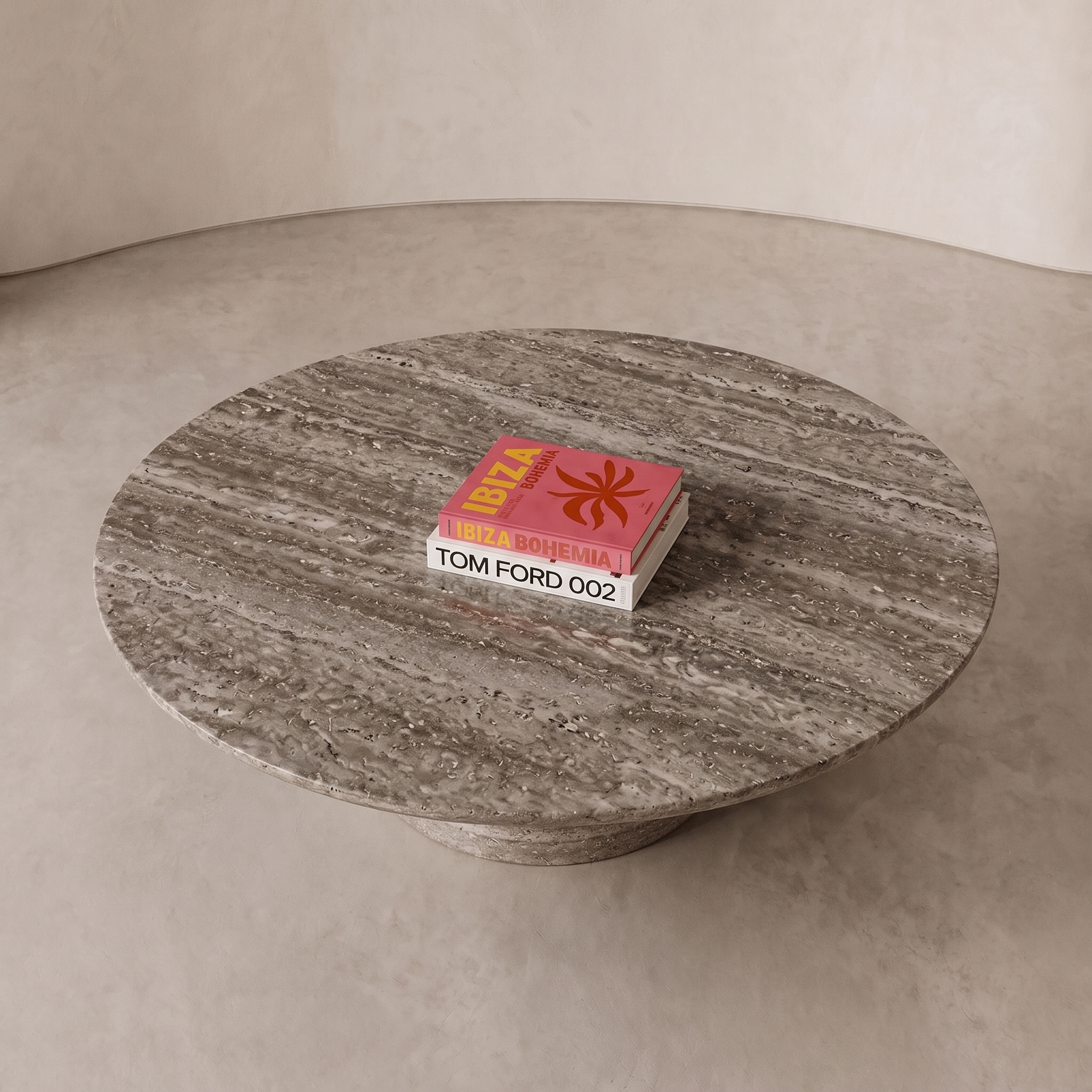 Cirrus Travertine Coffee Table