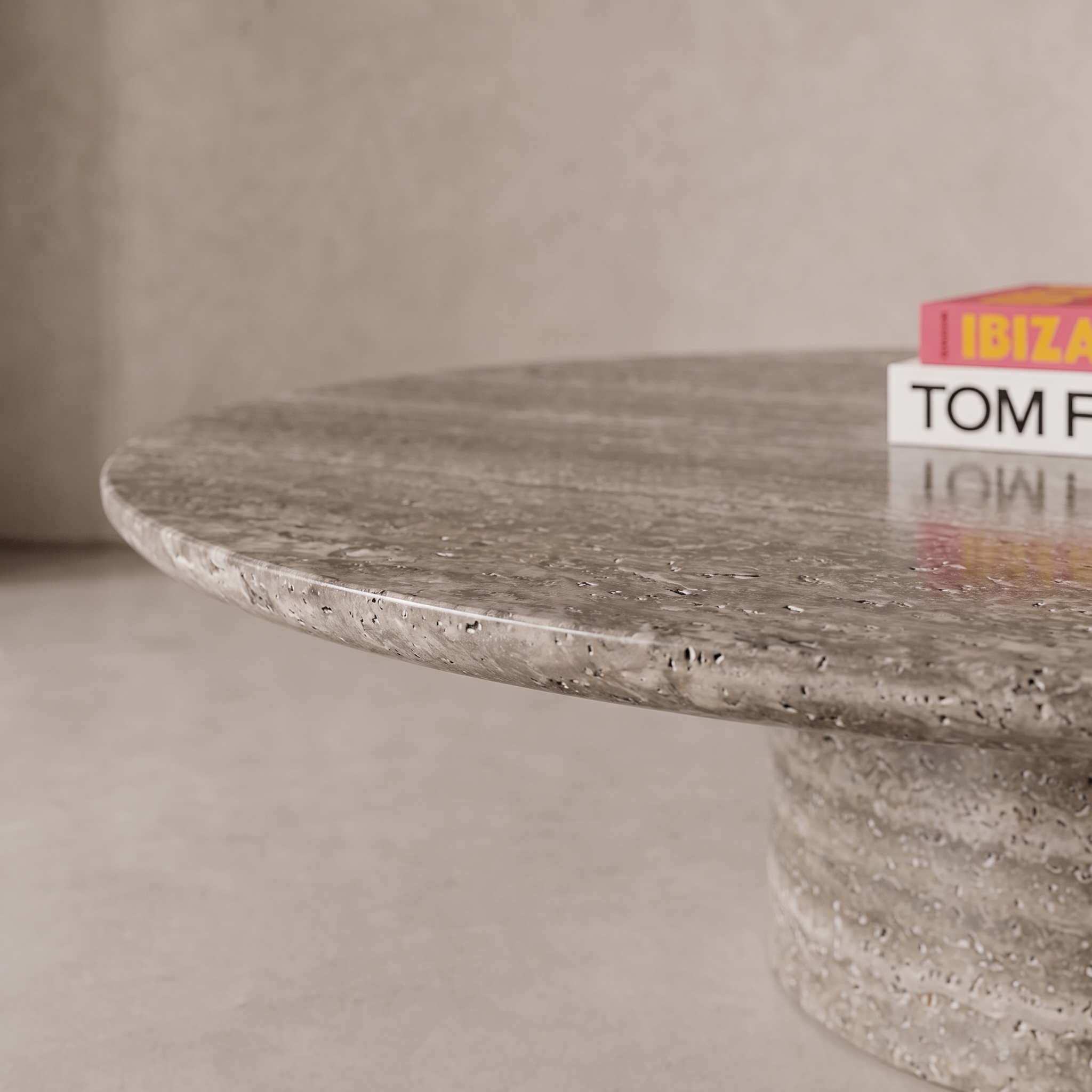 Cirrus Travertine Coffee Table