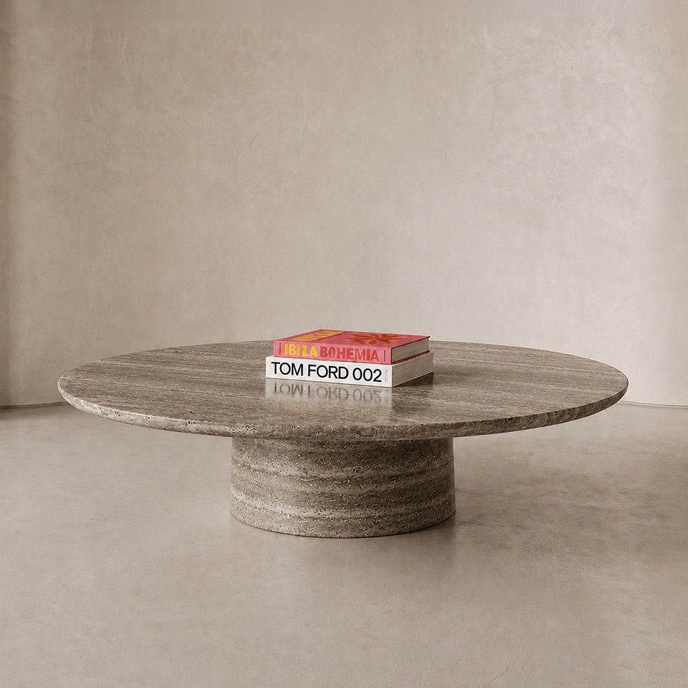 Cirrus Travertine Coffee Table