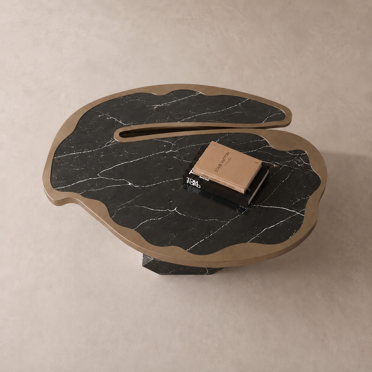 Oblique Marble Coffee Table