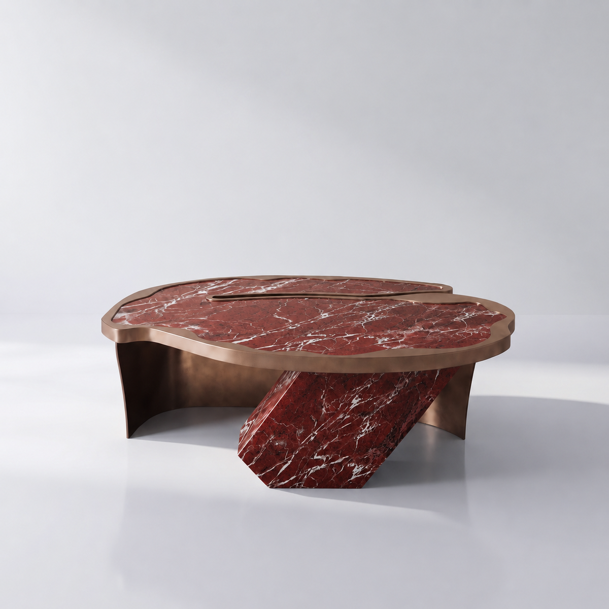 Oblique Marble Coffee Table
