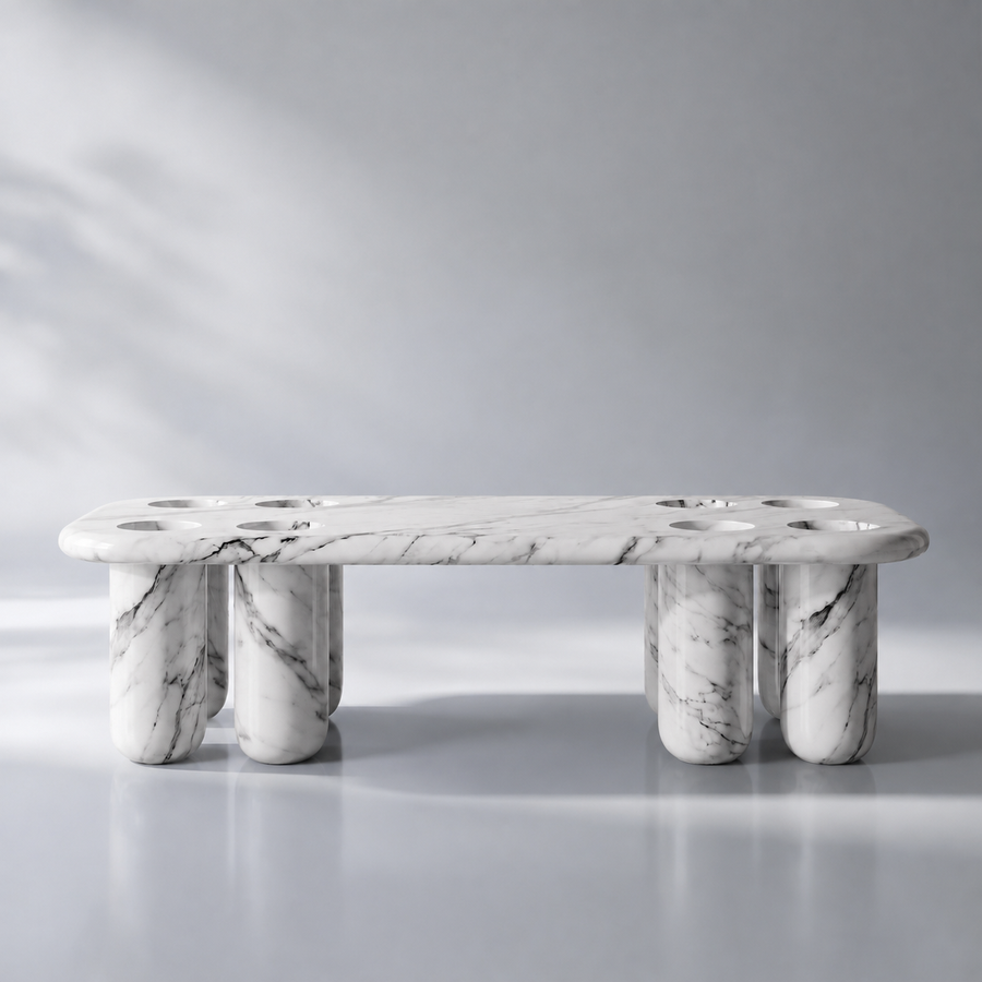 Mesa de centro de mármol Halo