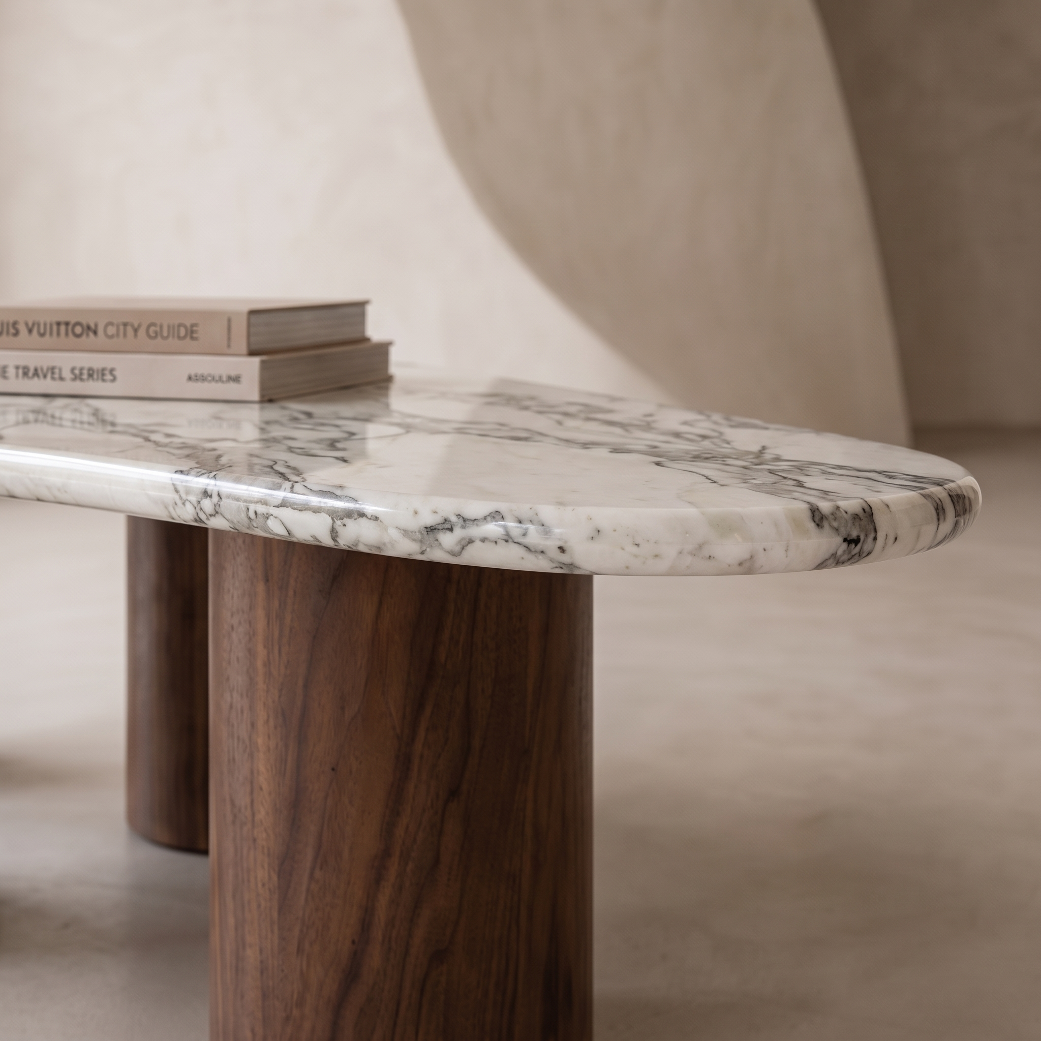 Column Marble Coffee Table