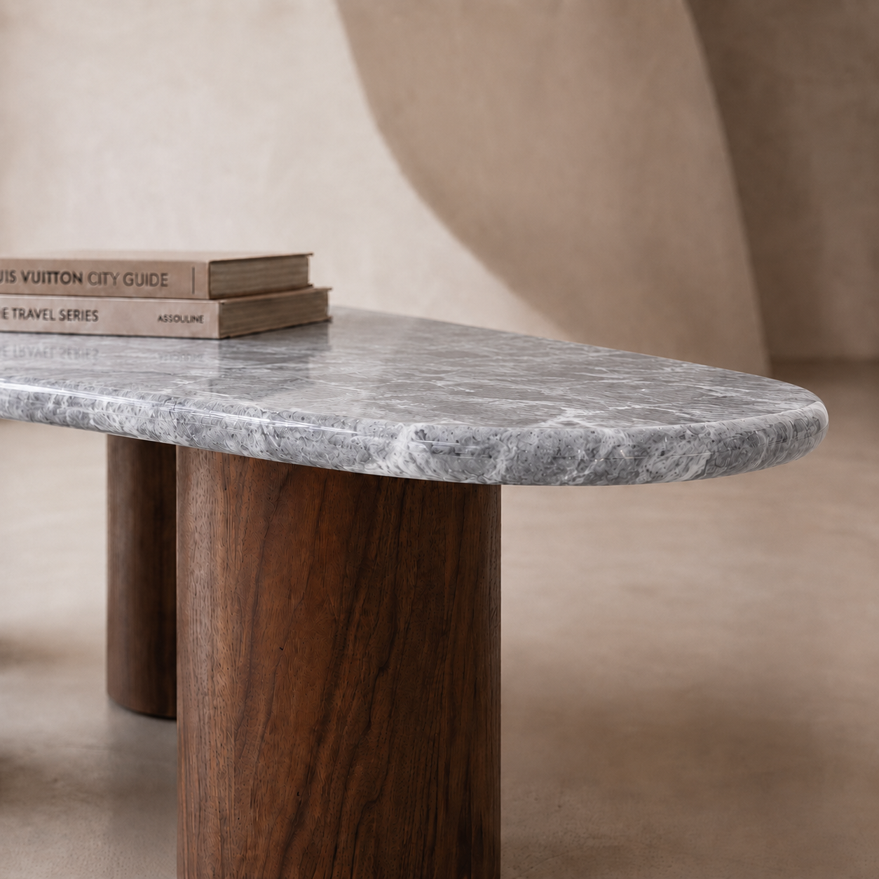 Column Marble Coffee Table