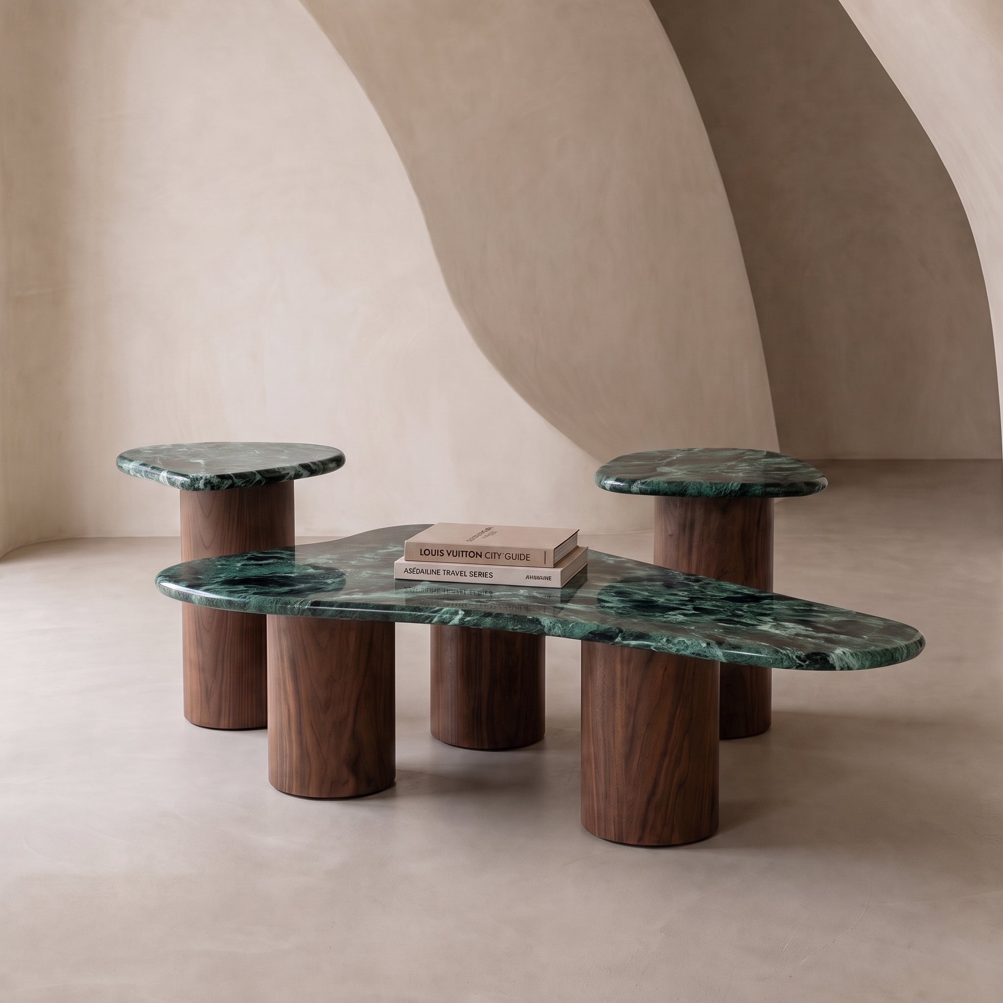 Column Marble Coffee Table