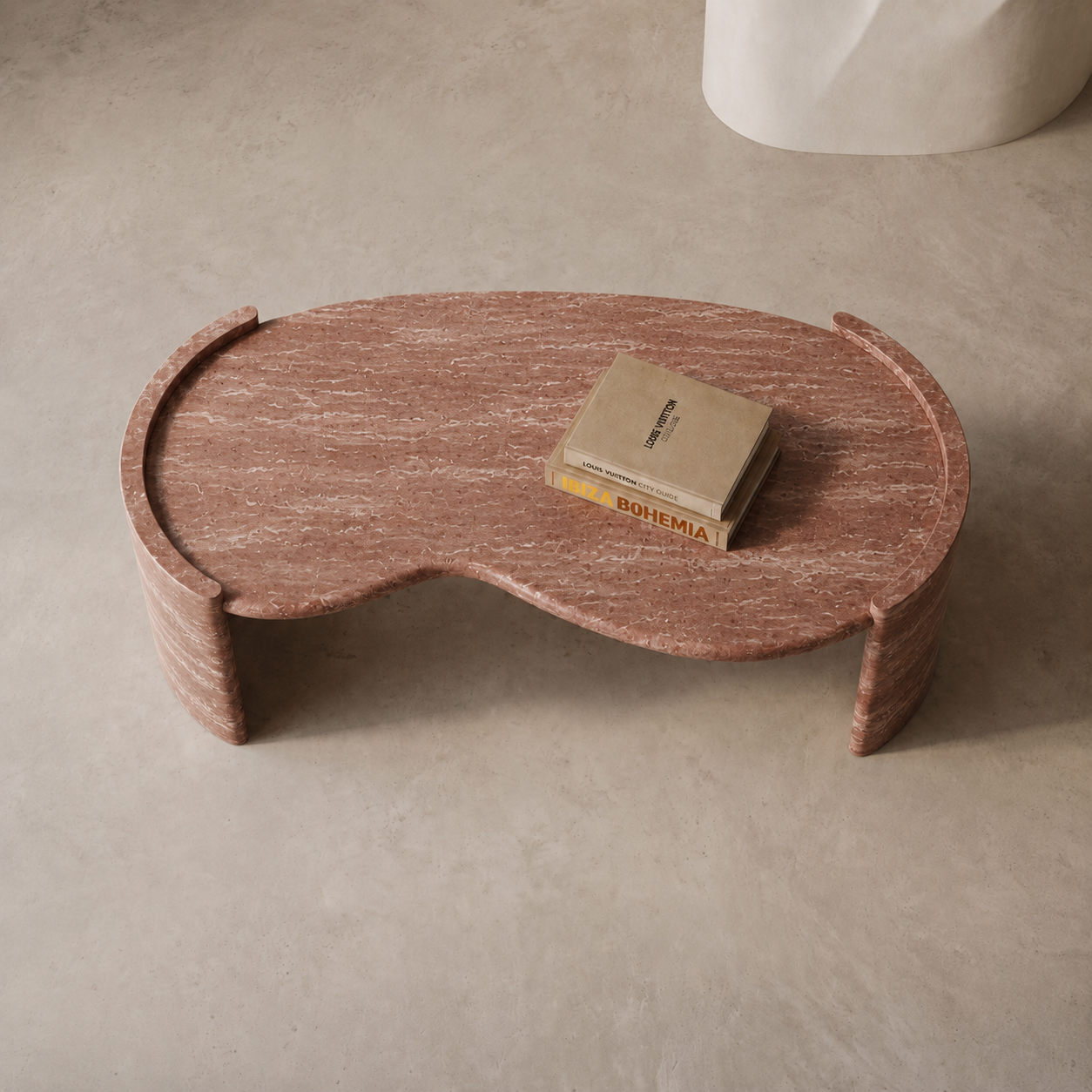 Lunara Travertine Coffee Table