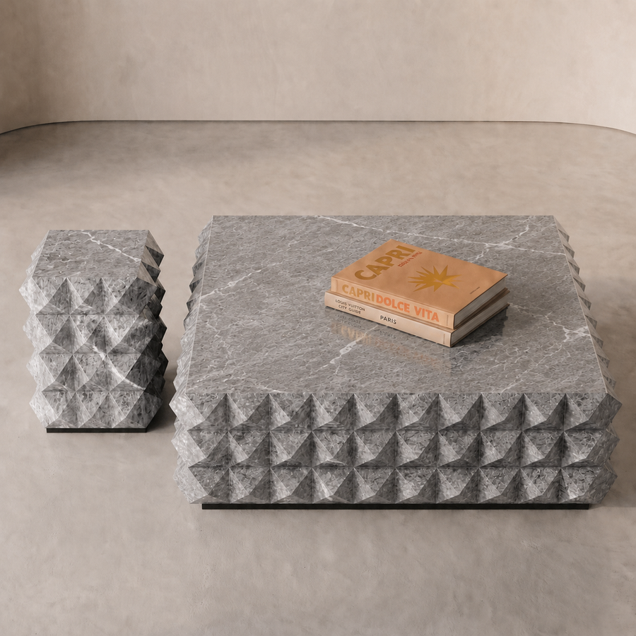 Pietra Facet Marble Coffee Table | Stoneage Interiors