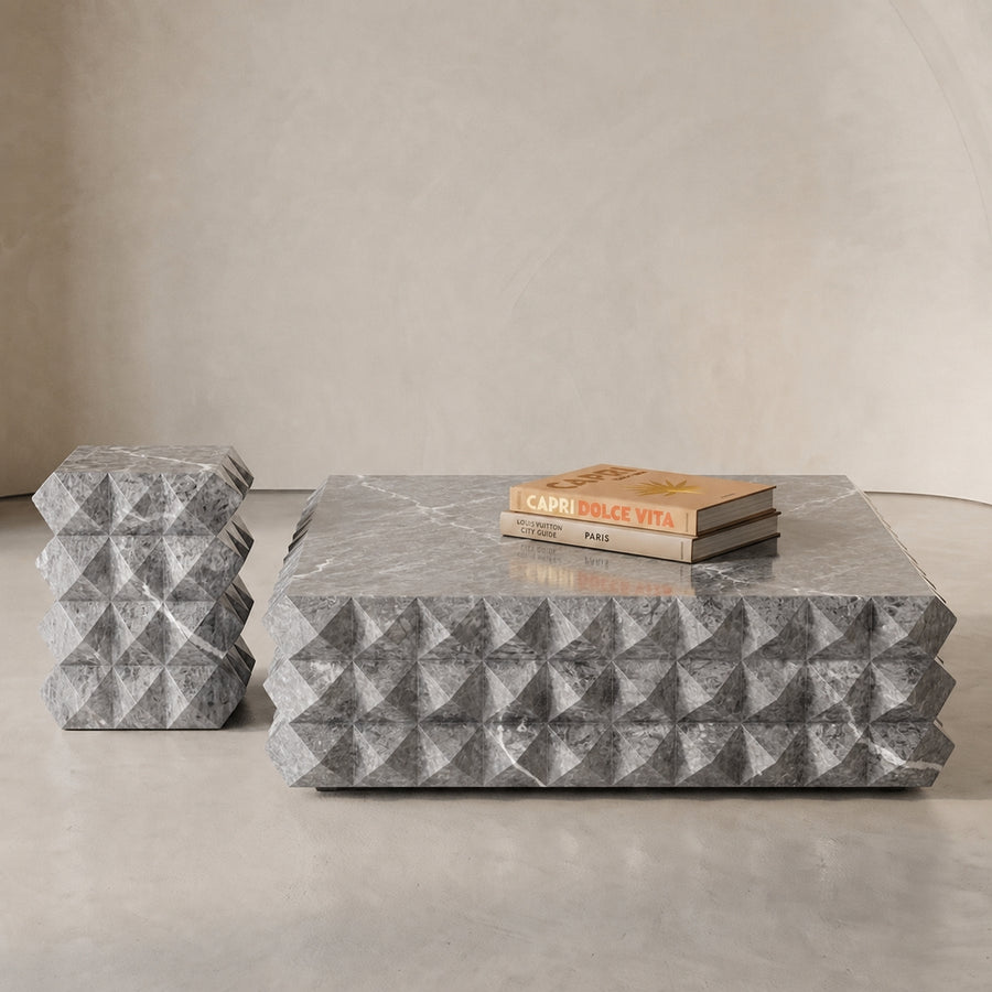 Pietra Facet Marble Coffee Table | Stoneage Interiors