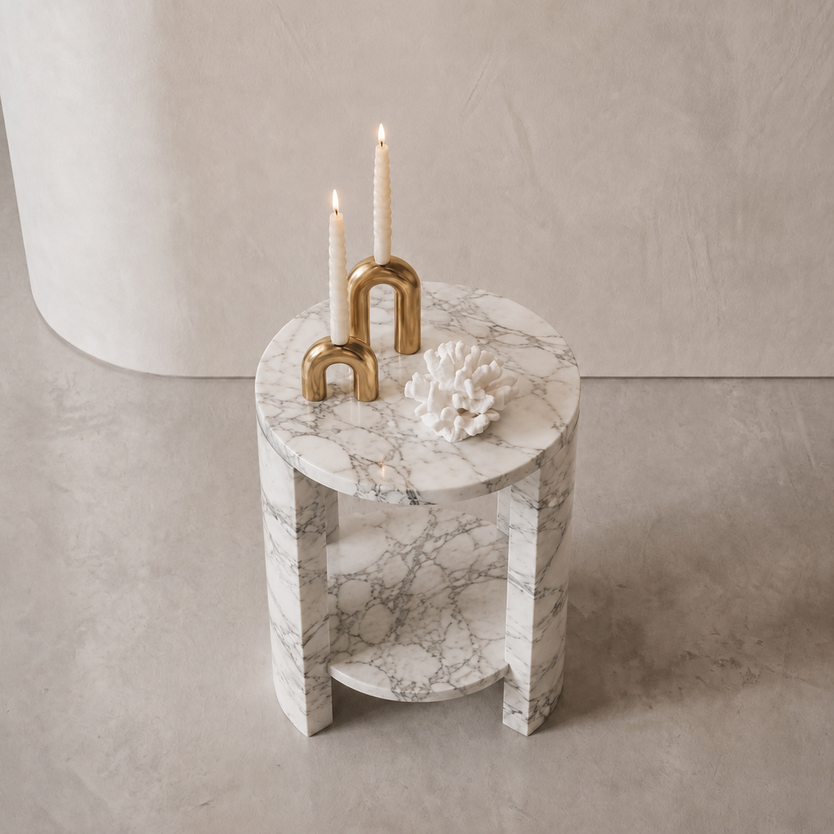 Arcus Marble Side Table | Stoneage Interiors