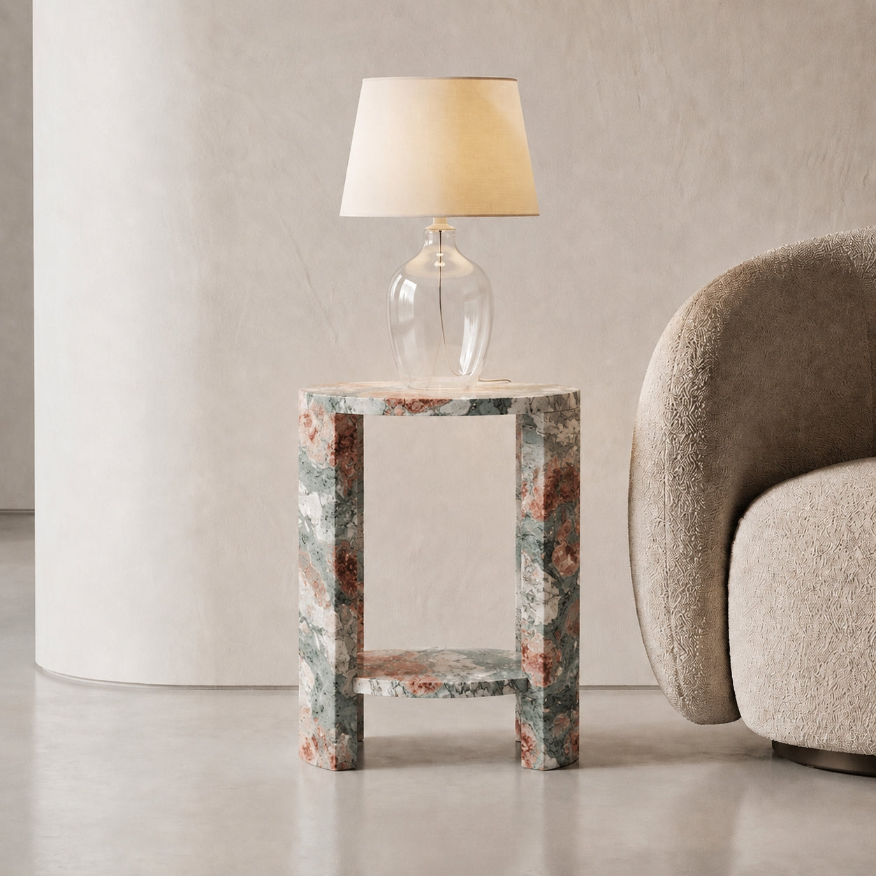 Arcus Marble Side Table