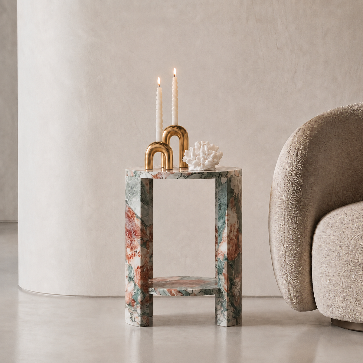 Arcus Marble Side Table | Stoneage Interiors