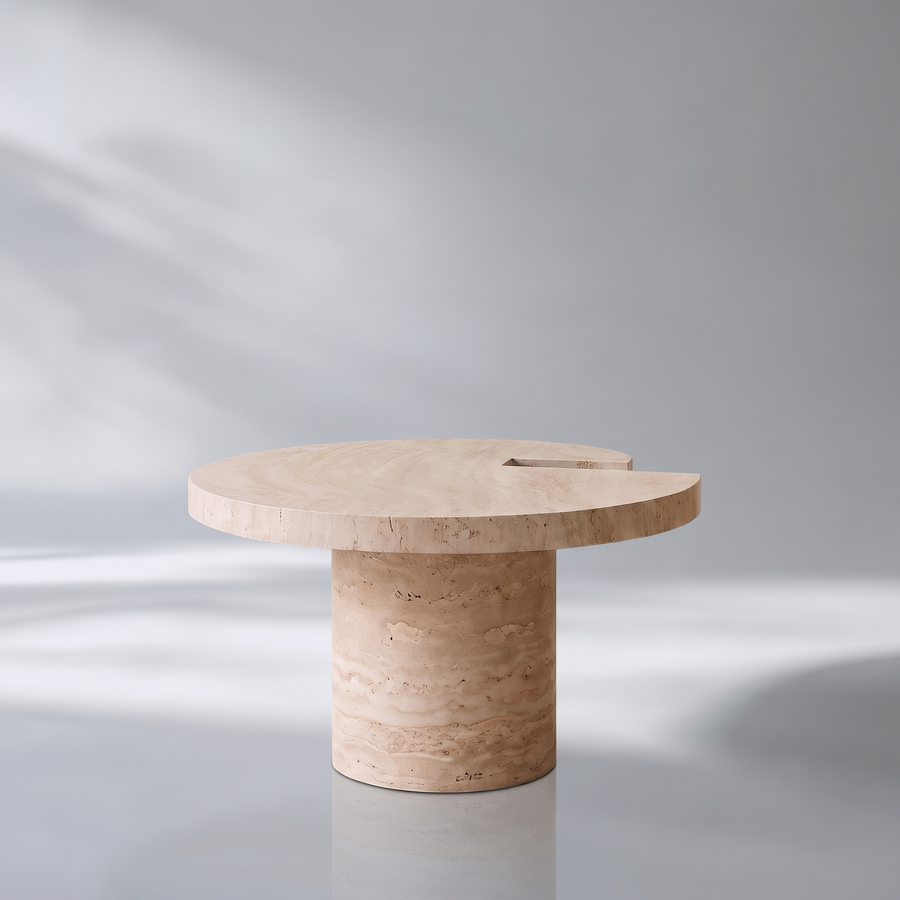 Mesa auxiliar de mármol Halo