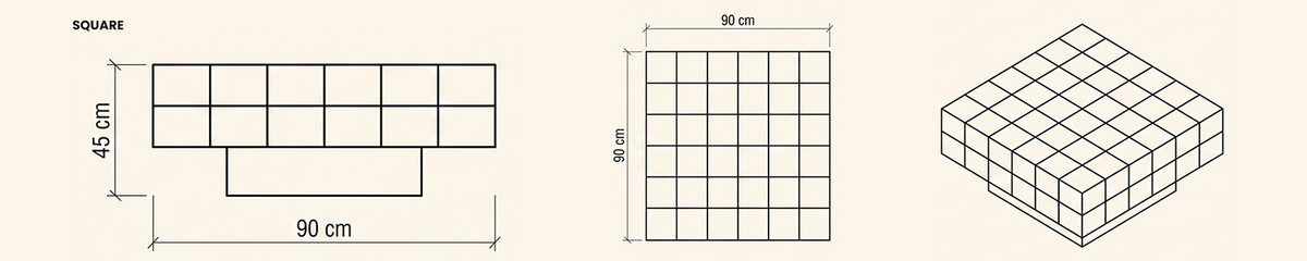 Landscape technical line drawing of 