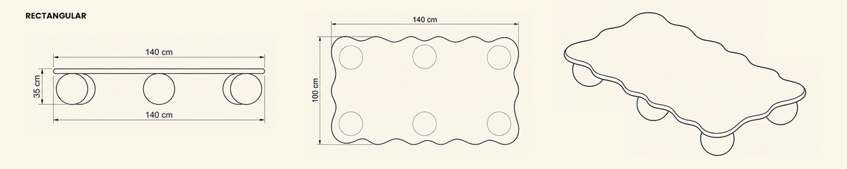 Landscape technical line drawing of 