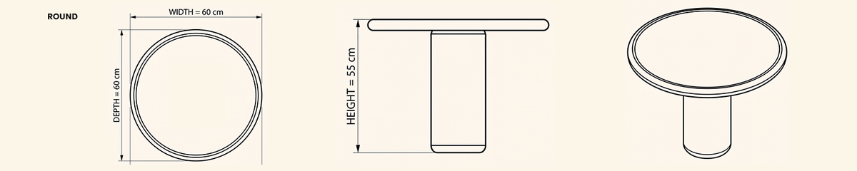 Landscape technical line drawing of 