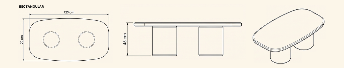 Landscape technical line drawing of 
