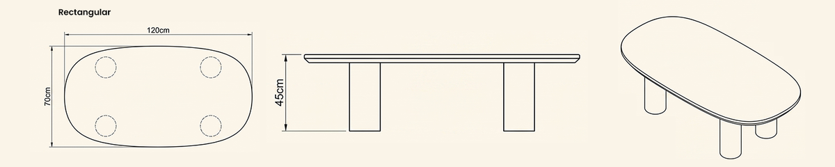 Landscape technical line drawing of 