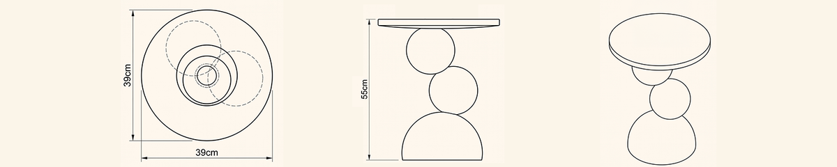 Landscape technical line drawing of 