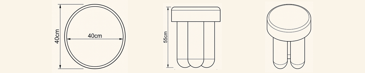 Landscape technical line drawing of 