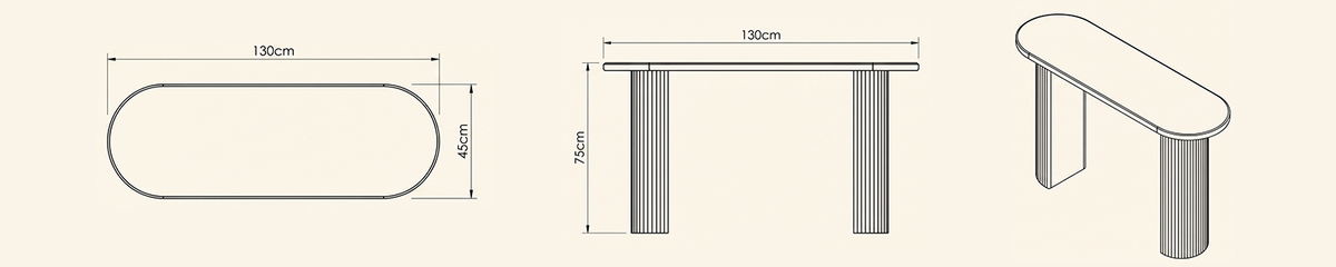 Landscape technical line drawing of 