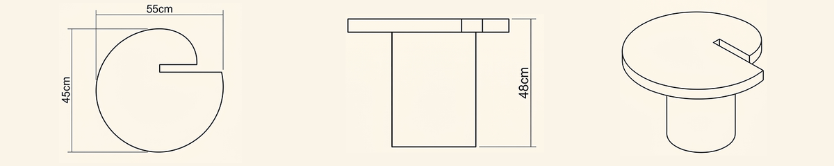 Landscape technical line drawing of 