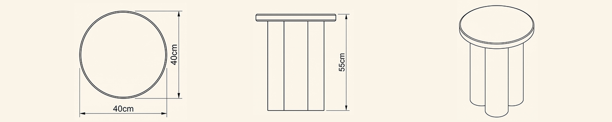 Landscape technical line drawing of 