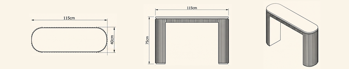 Landscape technical line drawing of 