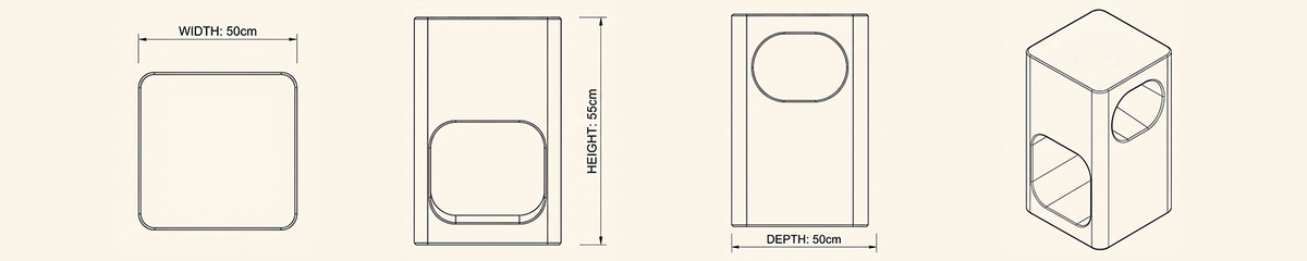 Landscape technical line drawing of 