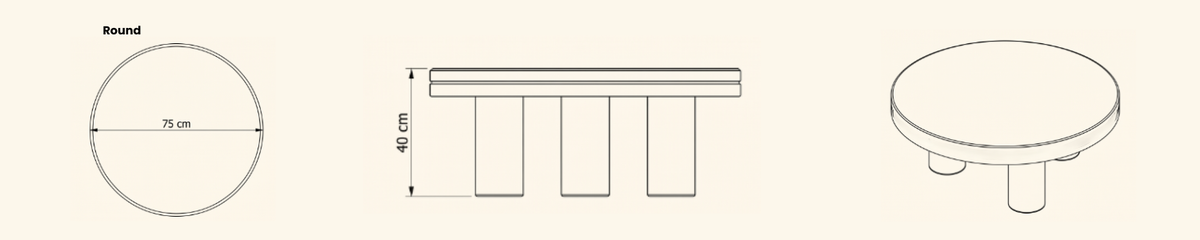 Landscape technical line drawing of 