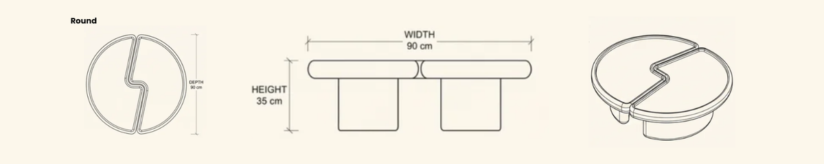 Landscape technical line drawing of 