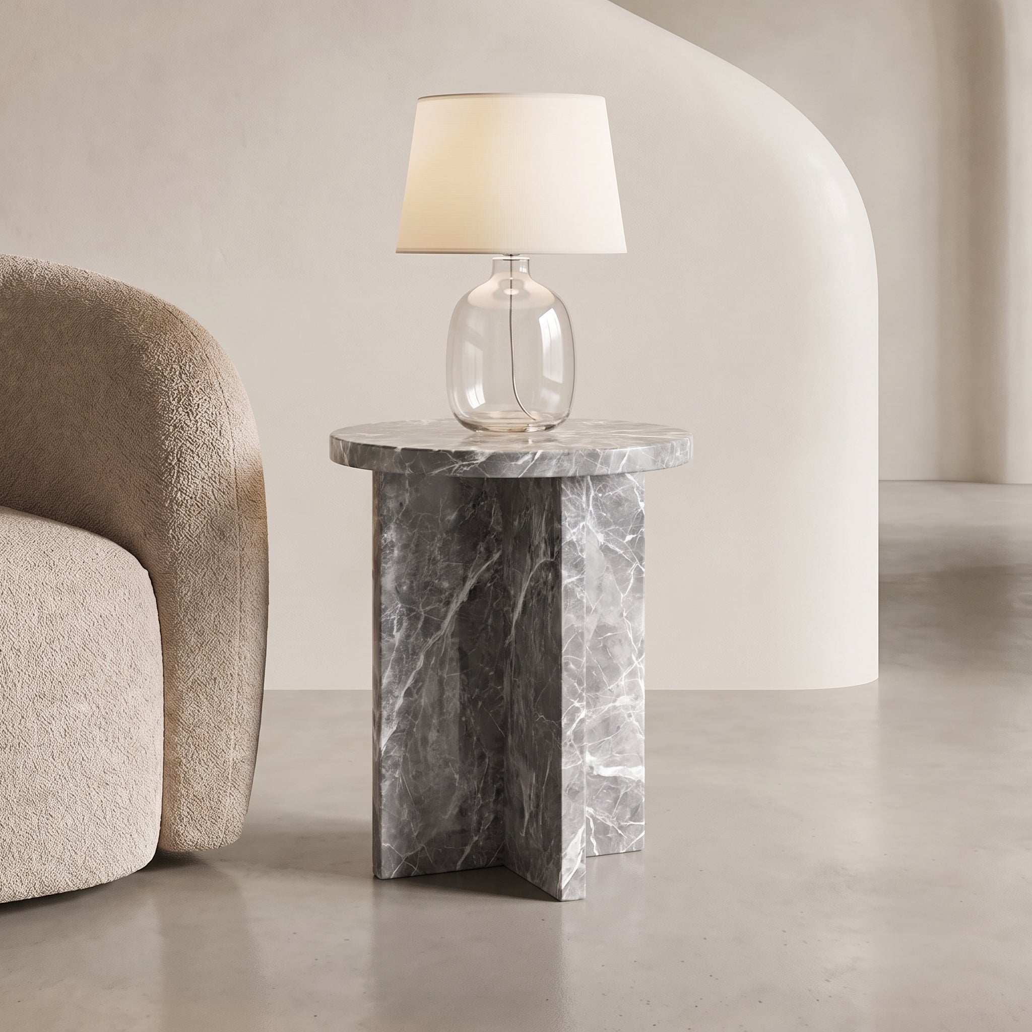 Monolith Marble Side Table