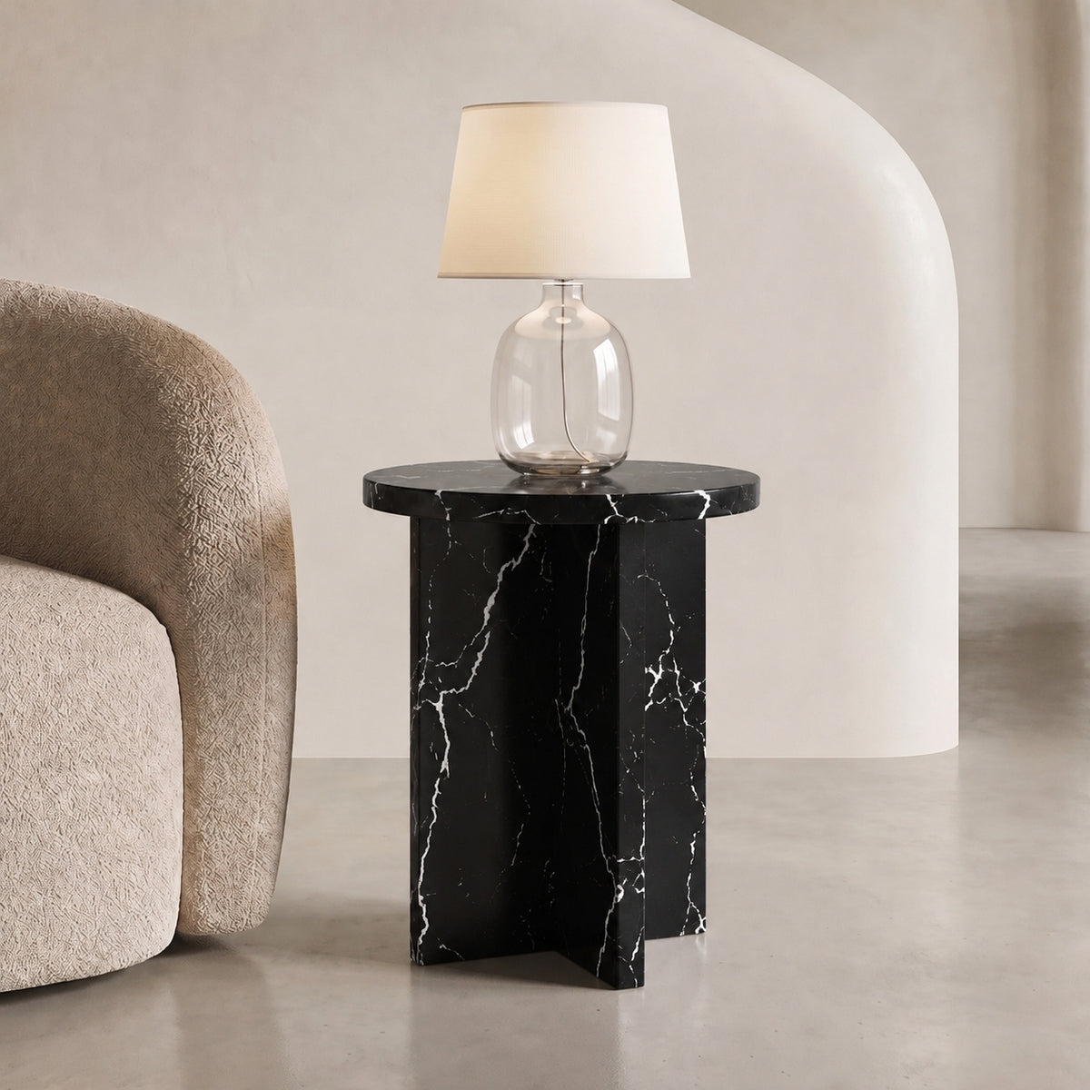 Monolith Marble Side Table