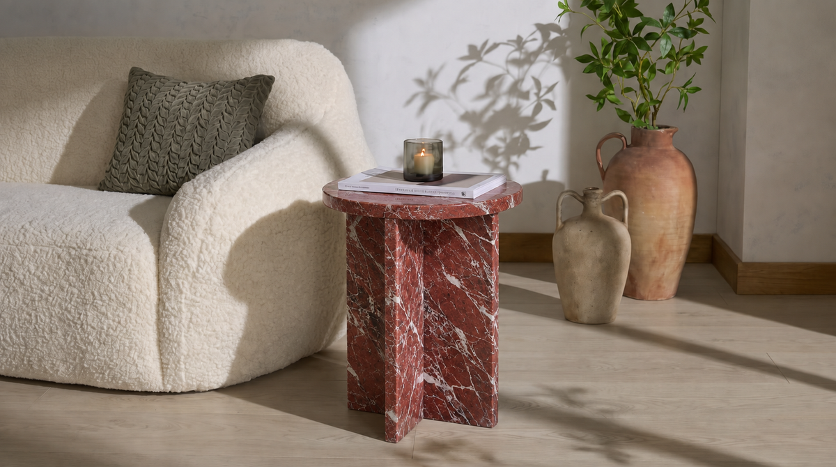 Mesa auxiliar de mármol Monolith