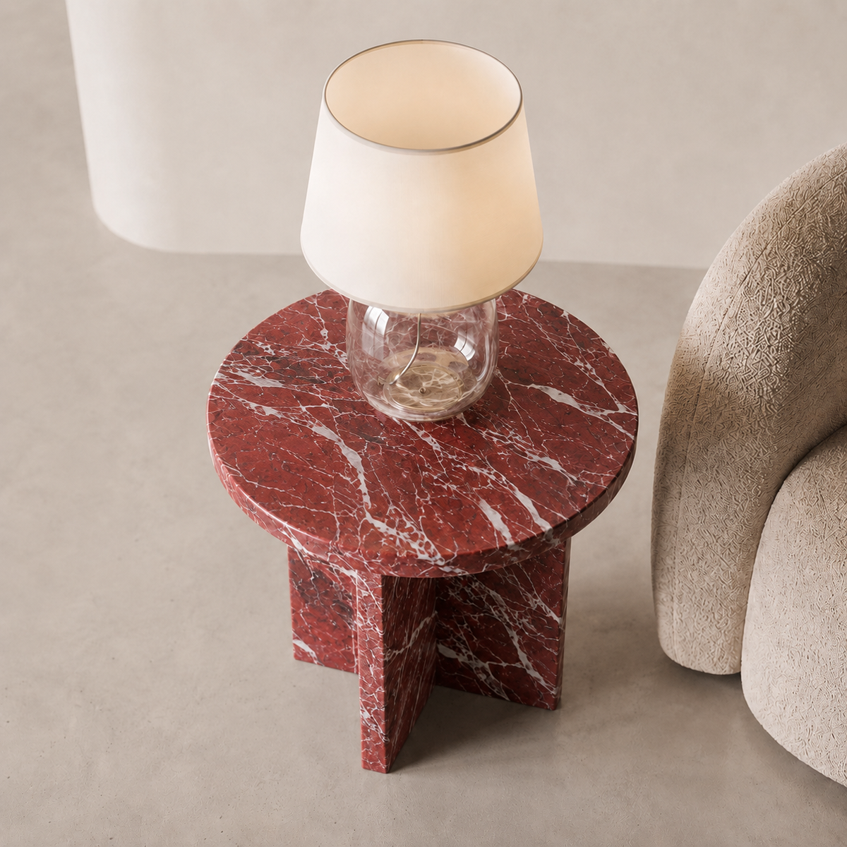 Monolith Marble Side Table | Stoneage Interiors