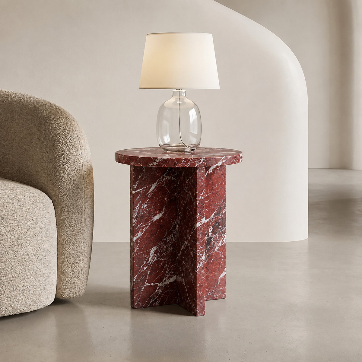 Monolith Marble Side Table