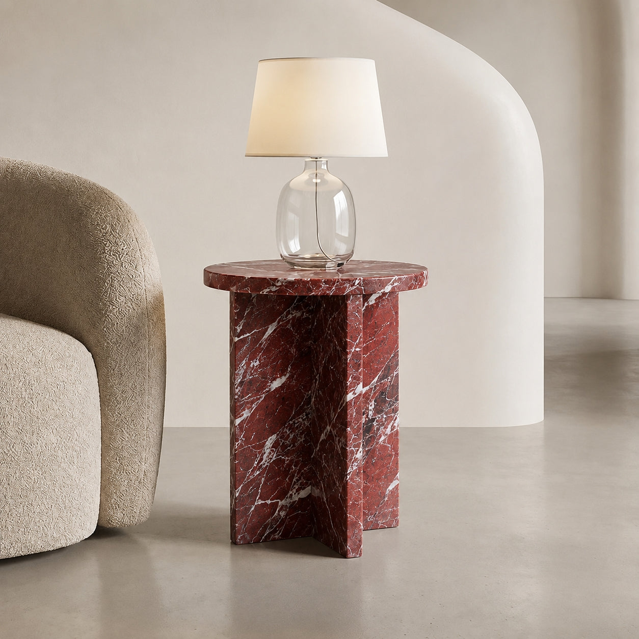 Monolith Marble Side Table