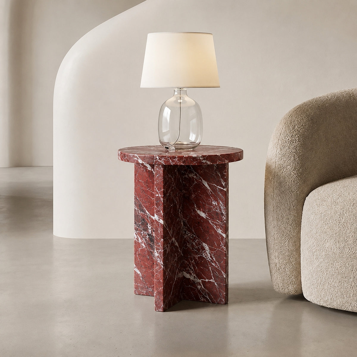 Monolith Marble Side Table | Stoneage Interiors