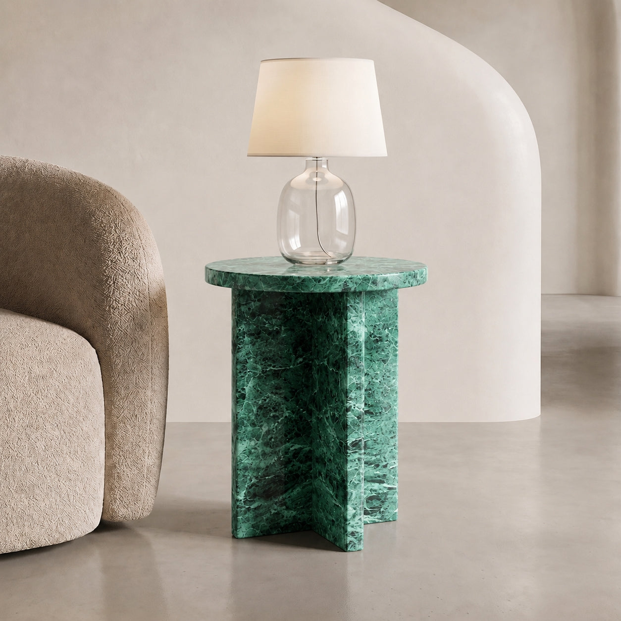 Monolith Marble Side Table