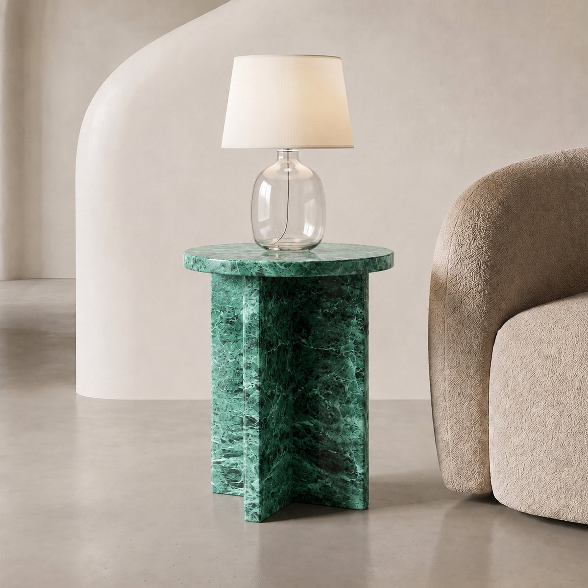 Monolith Marble Side Table | Stoneage Interiors