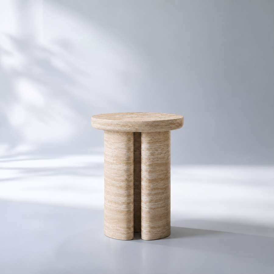 Column Marble Side Table