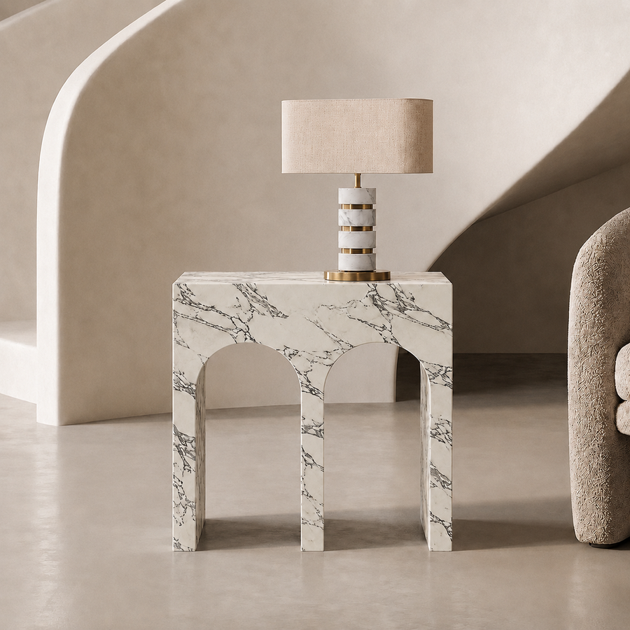 Portico Marble Side Table | Stoneage Interiors