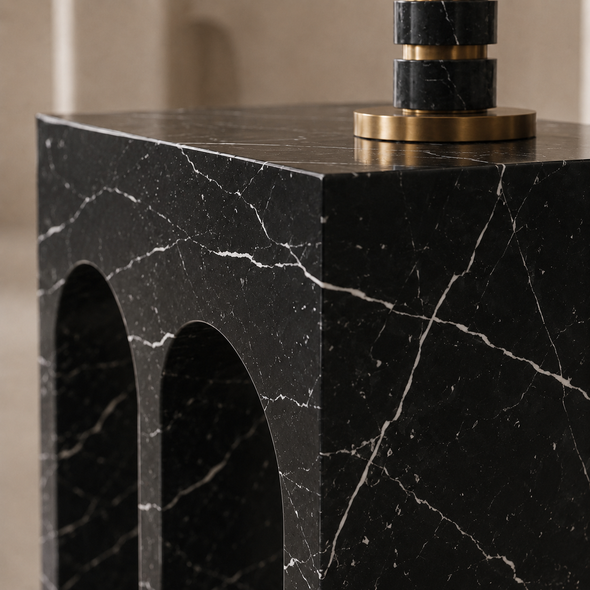 Portico Marble Side Table | Stoneage Interiors