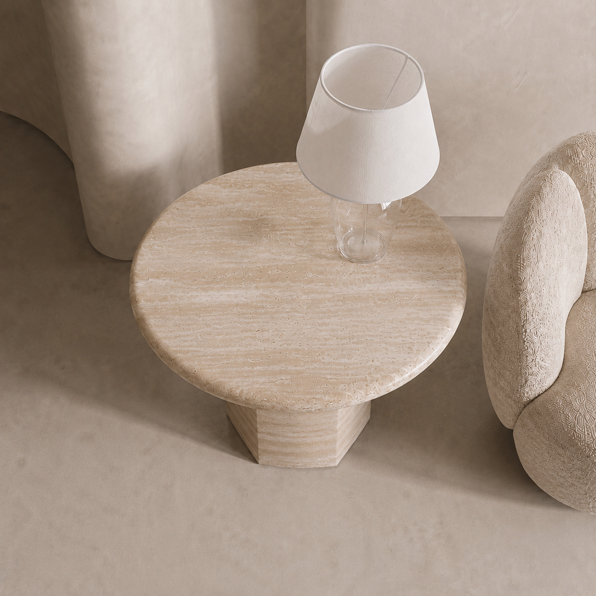 Solenne Marble Side Table | Stoneage Interiors