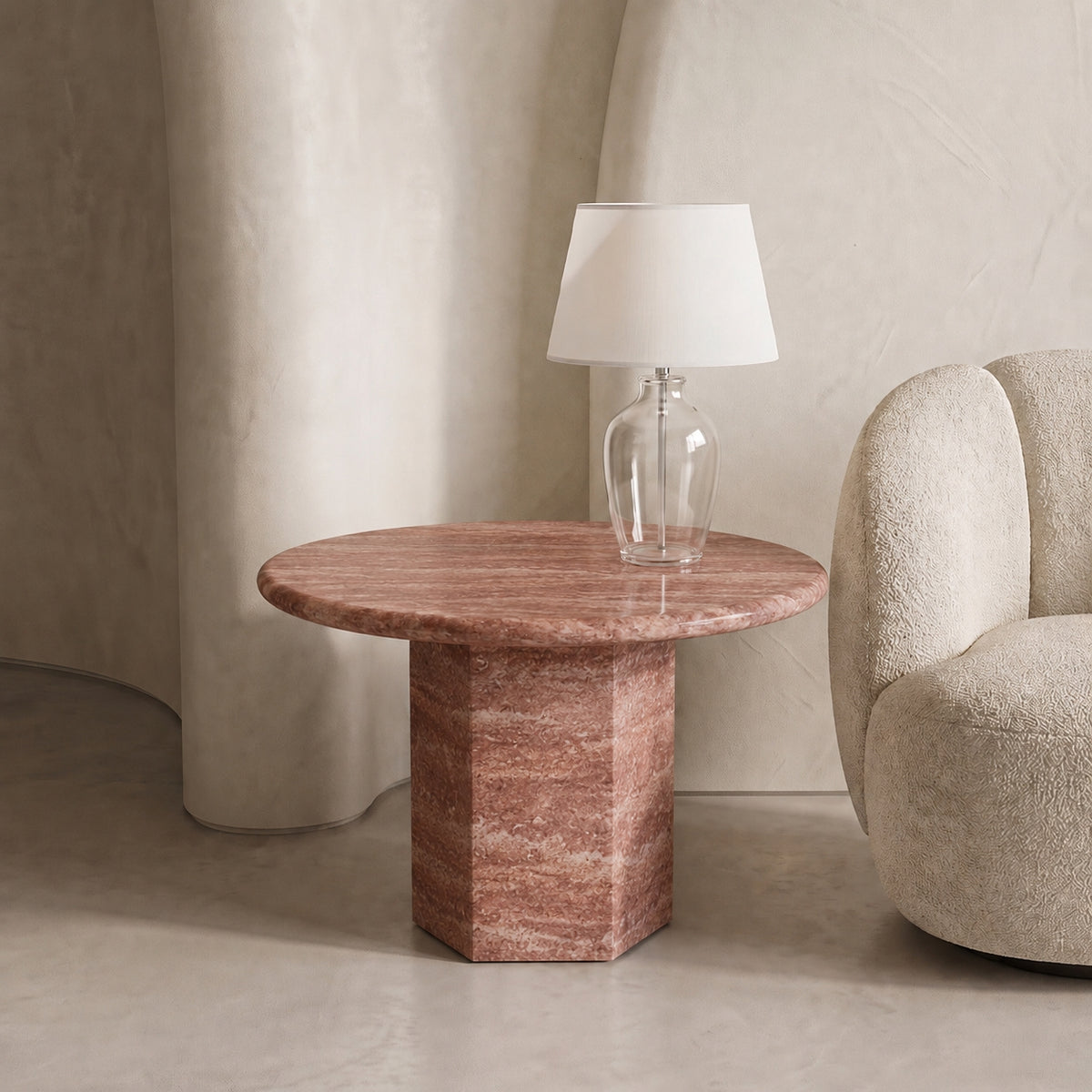Solenne Marble Side Table