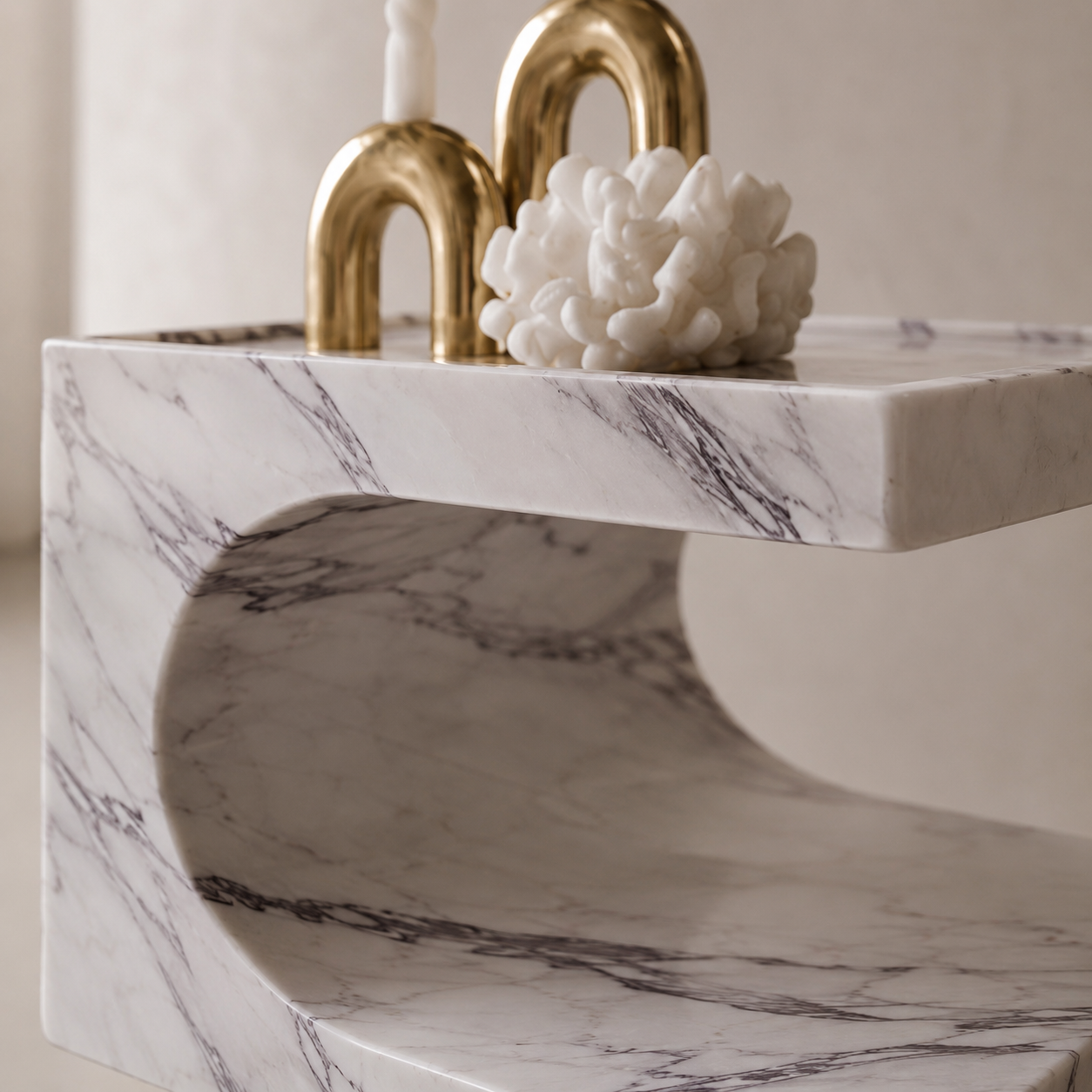 Vela Marble Side Table