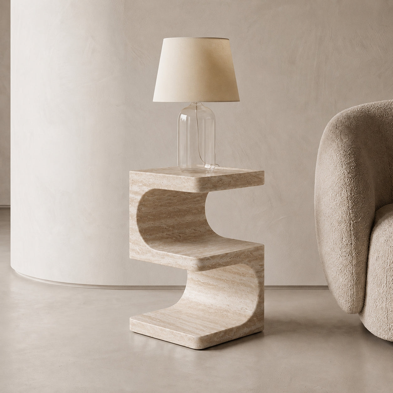 Vela Marble Side Table